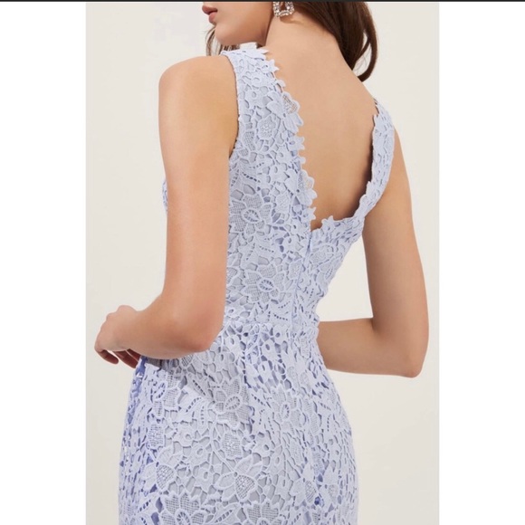 ASTR The Label V-Neck Lace Fit & Flare Dress - Picture 4 of 7